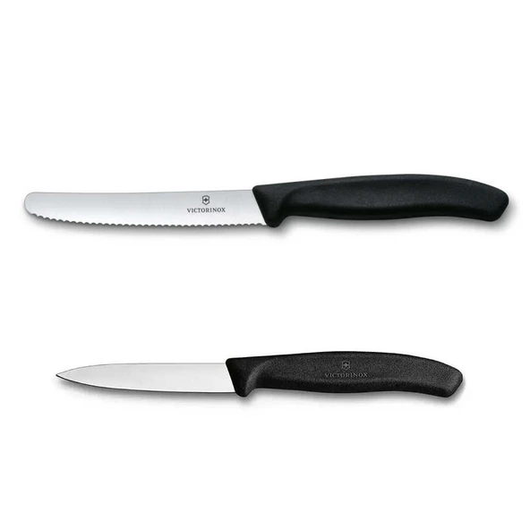 Victorinox 2li Set 11 CM Tırtıklı - 10 CM Düz Sebze Meyve Bıçağı ürün görseli