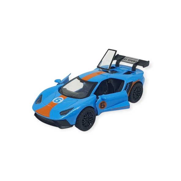 Çek Bırak Metal Arabalar 13 cm - Mavi - Resim 2