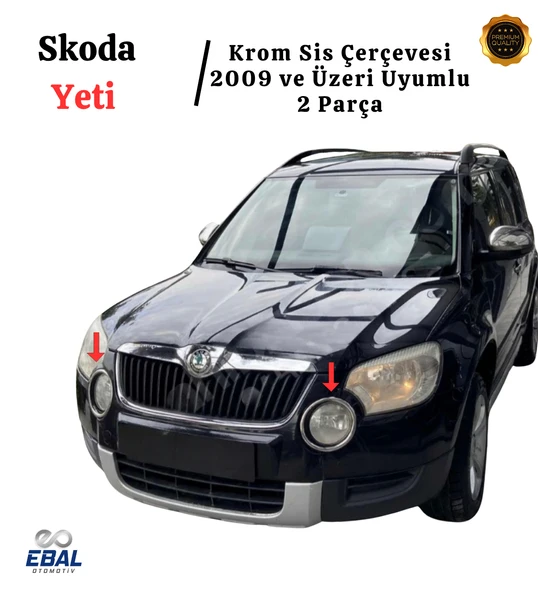 Skoda Yeti Krom Sis Çerçevesi 2 Parça 2009 Üzeri Paslanmaz Çelik - Resim 4