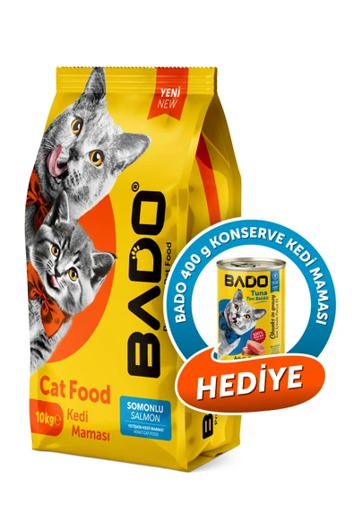 Bado Yetişkin Kedi Maması Somonlu 10 Kg