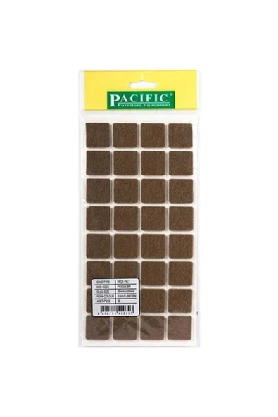 Kare Masa Sandalye Keçesi 25x25 mm