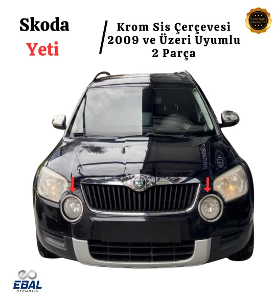 Skoda Yeti Krom Sis Çerçevesi 2 Parça 2009 Üzeri Paslanmaz Çelik ürün görseli