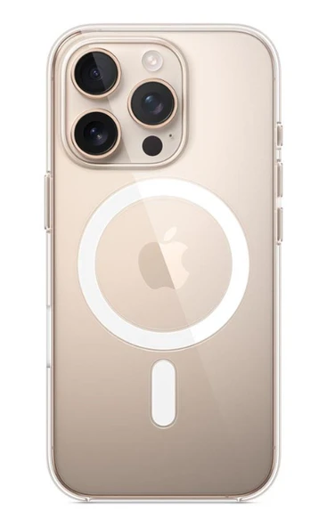 Apple İphone 16 Pro Max MagSafe Kılıf - Şeffaf - 4