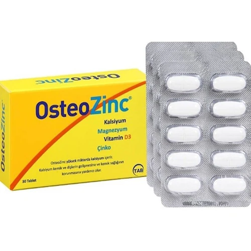 OsteoZinc Takviye Edici Gıda 30 Tablet -SKT:08/2028 ürün görseli 1