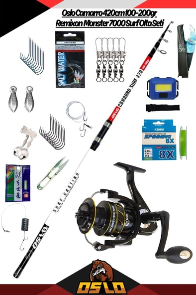 Oslo Camarro 420cm 100-200gr Remixon Monster 7000 Surf Olta Seti ürün görseli
