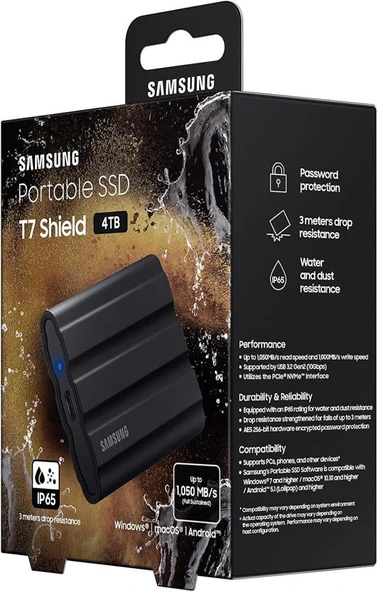 Samsung T7 Shield MU-PE4T0S/WW USB 3.2 4 TB Taşınabilir SSD Teşhir - 7