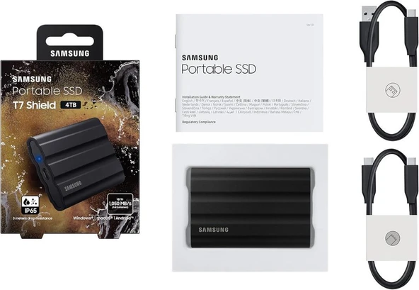 Samsung T7 Shield MU-PE4T0S/WW USB 3.2 4 TB Taşınabilir SSD Teşhir - 6