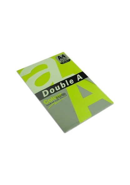 Double A Renkli Fotokopi Kağıdı 25 Li A4 75 Gr Fosforlu Yeşil
