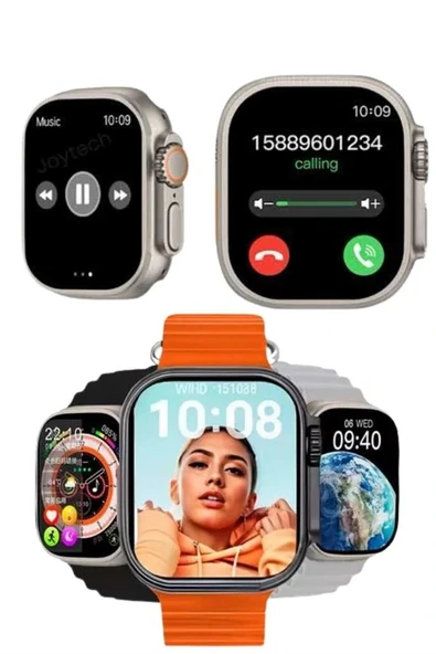 Akıllı Saat Çok Fonksiyonlu Unısex Sosyal Medya Girişli Bluetooth Bağlantılı - 3