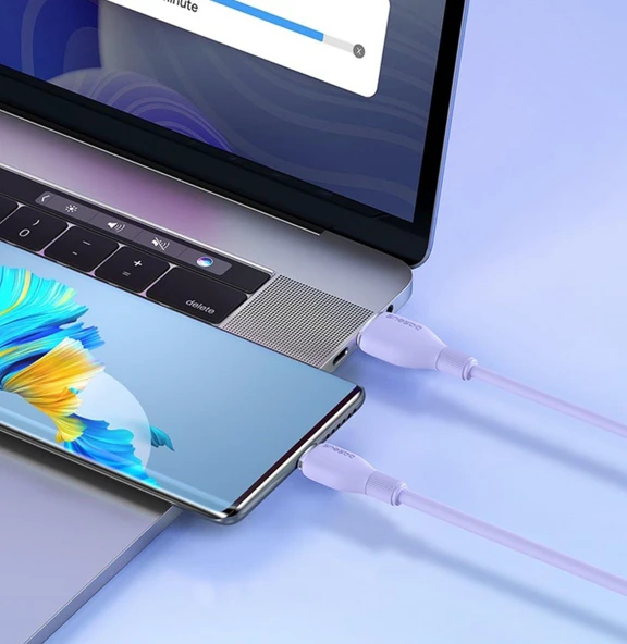 Baseus Pudding 1.2 m USB to Type-C Hızlı Şarj Kablosu - 4