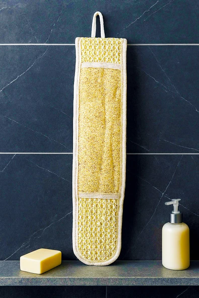 BAMİROSE %100 ORGANİK DOĞAL KABAK İPLİ SIRT LİF, PEELİNG LİFİ, ANTİ SELÜLİT LİFİ, BANYO HAMAM LİF, - 4