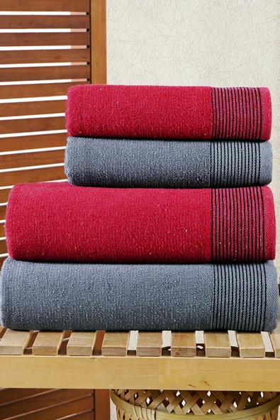 BAMİROSE 50x90 70x140 CM AMORE BATH 4'LÜ BANYO HAVLU TAKIMI, PLAJ HAVLUSU, HAMAM TAKIMI, ÇEYİZLİK HAVLU, SPA - 7