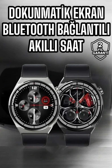 Akıllı Saat Dokunmatik Ekran Sesli Görüşme ve Bildirim Görme Sağlık Takibi - 2