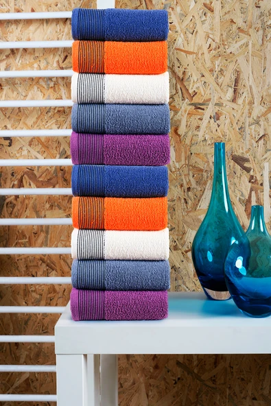 BAMİROSE 50x90 CM 10'LU AMORE EL & YÜZ HAVLU SETİ