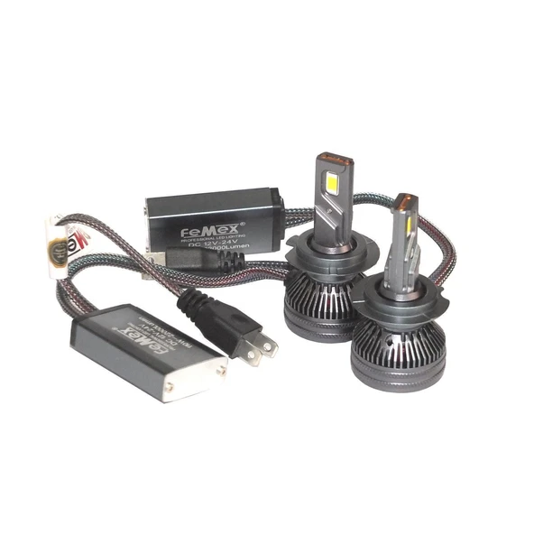 Ford Focus II 2004-2007 Uzun Far GT Nano Beyaz H7 Mini Led Xenon Şimşek Etkili 22000 Lümen