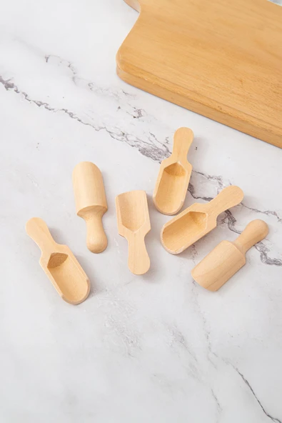 6’lı Ahşap Baharat Kaşığı ürün görseli 1