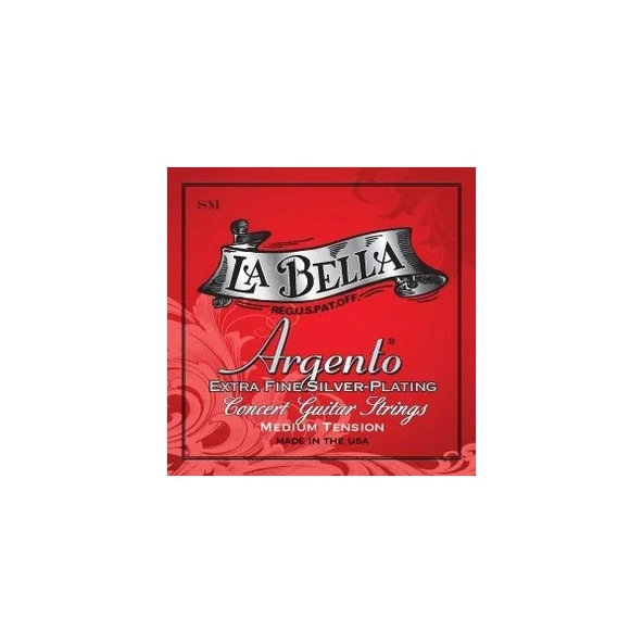LA BELLA KLASİK GİTAR TELİ SM-ARGENTO MEDİUM TANSİYON ürün görseli 1