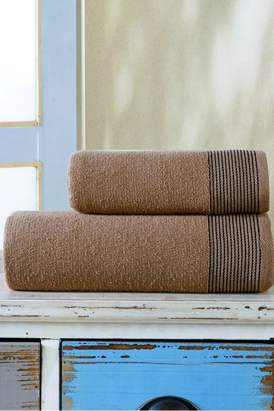 BAMİROSE 50x90-70x140 CM AMORE BATH 2'Lİ BANYO HAVLU TAKIMI, PLAJ HAVLUSU, HAMAM TAKIMI, ÇEYİZLİK HAVLU, SPA - 6