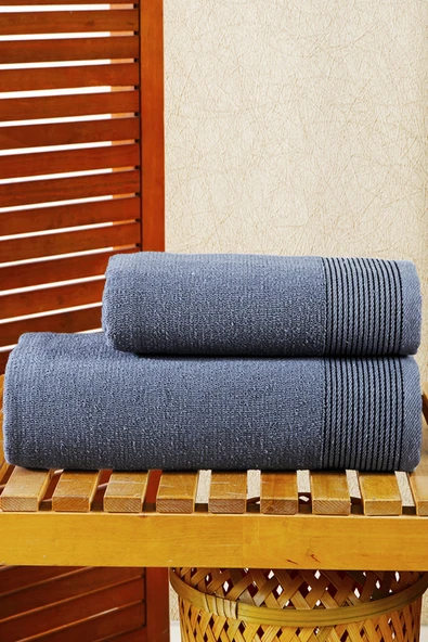 BAMİROSE 50x90-70x140 CM AMORE BATH 2'Lİ BANYO HAVLU TAKIMI, PLAJ HAVLUSU, HAMAM TAKIMI, ÇEYİZLİK HAVLU, SPA - 2