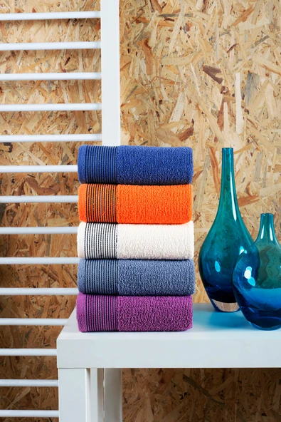 BAMİROSE 50x90 CM 5'Lİ AMORE EL & YÜZ HAVLU SETİ