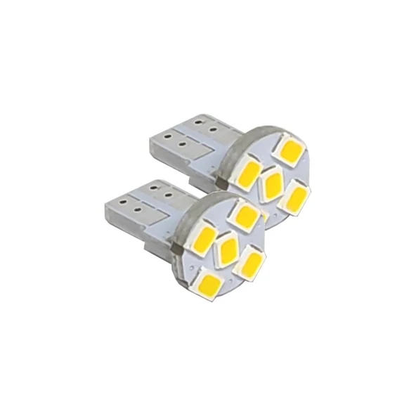 T10 Dipsiz Park, Sinyal, Tavan Ampülü SMD Süper Parlak Turuncu İki Adet ürün görseli