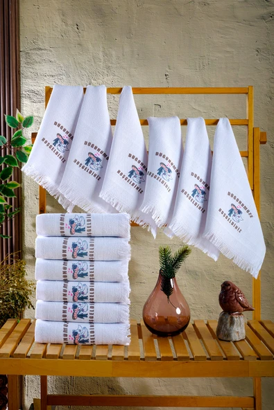 BAMİROSE 12 Adet Düğün Havlusu, Sünnet Havlusu, Okuluk Havlu, Araba Havlusu, Konvoy Havlusu, Davetiye Havlu - 6