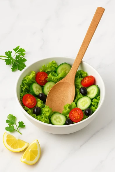 Ahşap Yemek Hazırlık Kaşığı 27 cm - Resim 2