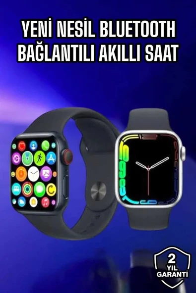 Akıllı Saat Amoled Ekran Yeni Nesil Bluetooth Bağlantılı - 2