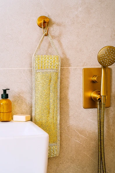 BAMİROSE %100 ORGANİK DOĞAL KABAK İPLİ SIRT LİF, PEELİNG LİFİ, ANTİ SELÜLİT LİFİ, BANYO HAMAM LİF, - 3