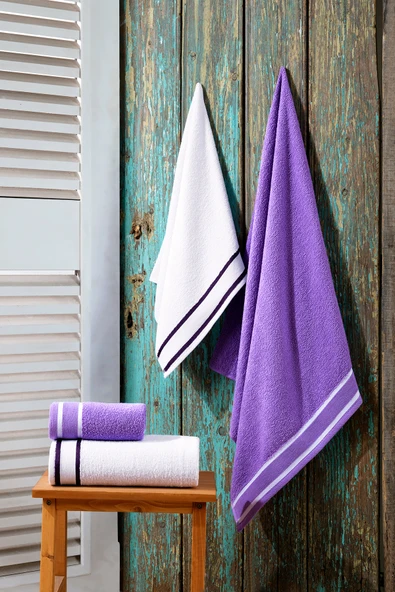 BAMİROSE 50x90 + 70x140 CM BELLİSİMO 4'LÜ BANYO HAVLU TAKIMI - 2