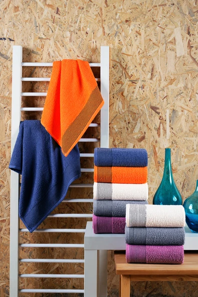 BAMİROSE 50x90 CM 10'LU AMORE EL & YÜZ HAVLU SETİ - 3