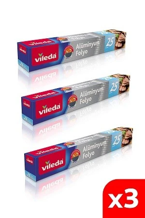 Vileda Alüminyum Folyo 25 mt x 3 Adet ürün görseli