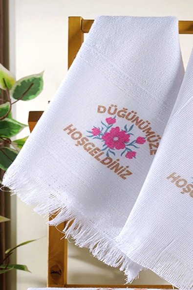 BAMİROSE 12 Adet Düğün Havlusu, Sünnet Havlusu, Okuluk Havlu, Araba Havlusu, Konvoy Havlusu, Davetiye Havlu - 7