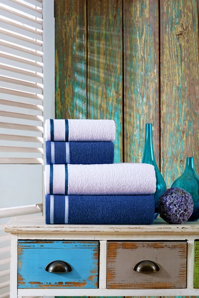 BAMİROSE 50x90 + 70x140 CM BELLİSİMO 4'LÜ BANYO HAVLU TAKIMI - 10