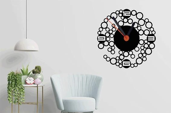 Duvar Saati-Ağaç İşleme-35 cm x 35 cm