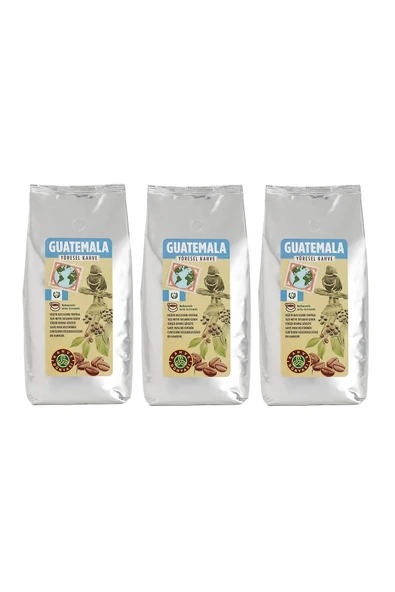 Kahve Dünyası Yöresel Guatemala Çekirdek Filtre Kahve 3x1000gr ürün görseli