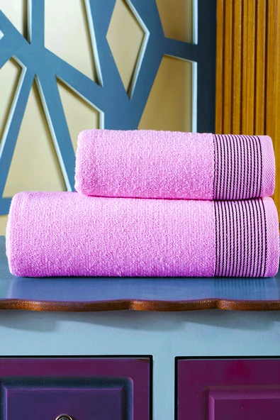 BAMİROSE 50x90-70x140 CM AMORE BATH 2'Lİ BANYO HAVLU TAKIMI, PLAJ HAVLUSU, HAMAM TAKIMI, ÇEYİZLİK HAVLU, SPA - 3