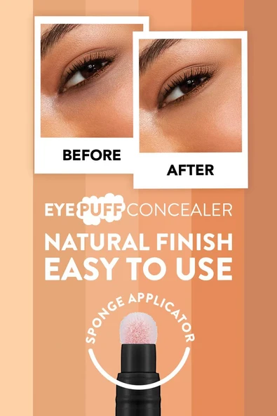 Flormar Eye Puff Kremsi Dokulu & Yarı Mat Bitişli Sünger Aplikatörlü Kapatıcı - Resim 4