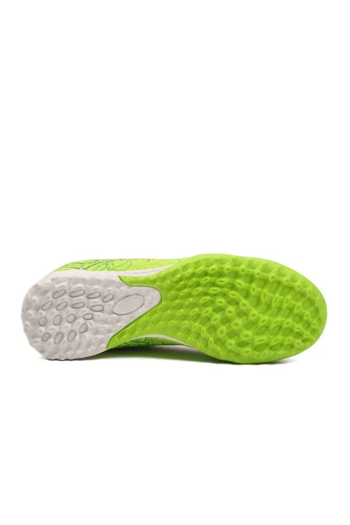 Playup Beyaz Yeşil Bilekten Çoraplı Erkek Çocuk Halı Saha Ayakkabısı FH-252-153 F - 5