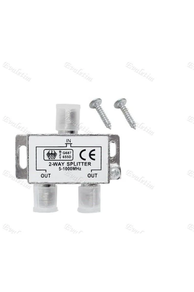 Biotech 2 Li Uydu Splitter Kablo Tv Rg6 4818p Çoklayıcı Dağıtıcı Anten Çanak Çevirici Switch Hub - 2