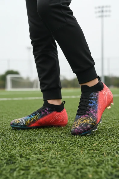 Playup Siyah Fuşya Bilekten Çoraplı Unisex Krampon GK-252-153 G - 3