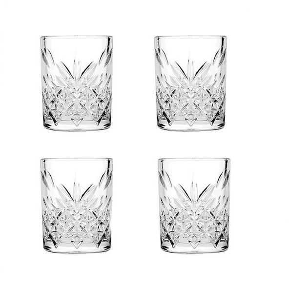 Paşabahçe 520414 Timeless 4'lü Viski Bardak 420 ml - Resim 4