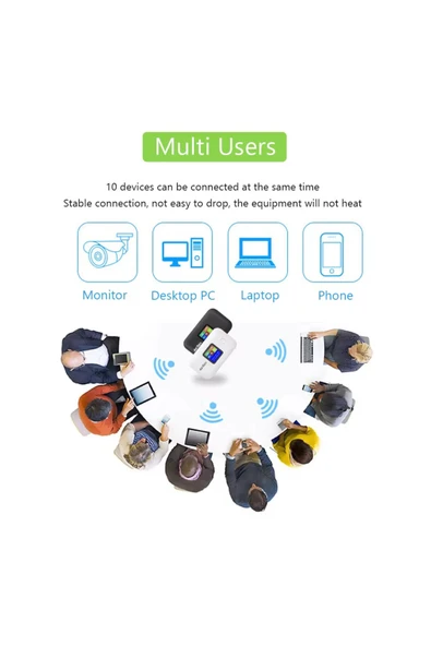 Beenotes 4g/lte A8-e Mobil Sim Kartlı Wi-fi Router 300mbps 3000 Mah Taşınabilir Kablosuz Hotspot Cep Modem - 4