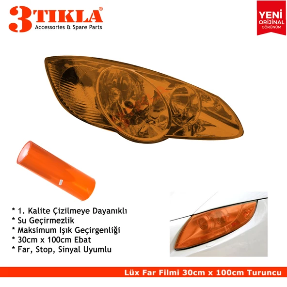 Far, Stop, Sinyal Kaplama Filmi 30cm Turuncu
