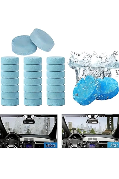 Poke Oto Cam Suyu Cam Temizleme Tableti 10 Adet 1 Tablet 4 Lt Cam Suyu - 2