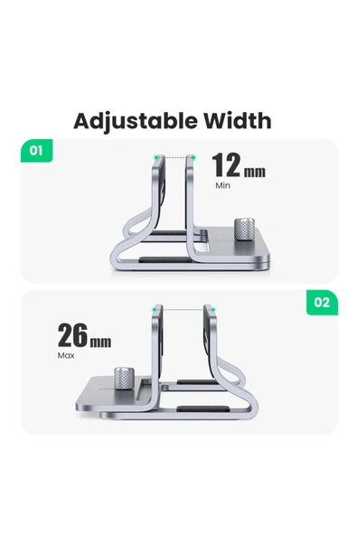 Ugreen Alüminyum Notebook Macbook Dikey Masaüstü Standı - 2