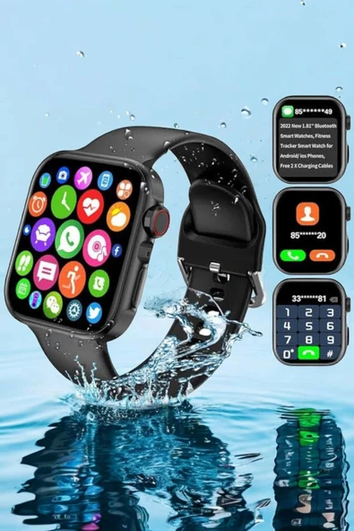 Akıllı Saat Bluetooth Bağlantı ve 24 Saat Sağlık İzleme GPS Arama Cevaplama - 5