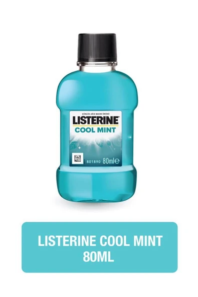 LISTERINE COOL MINT YESIL 80 ML AGIZ BAKIM SUYU ürün görseli 1
