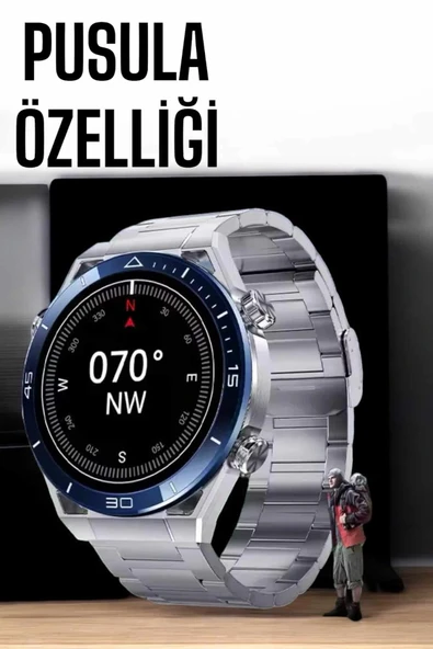 Akıllı Saat Yeni Nesil Bluetooth Bağlantılı Uyku ve Sağlık Takibi NFC ve GPS - 4