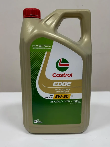CASTROL EDGE 5W-30 LL 5 litre Motor Yağı 2025 üretim ürün görseli 1